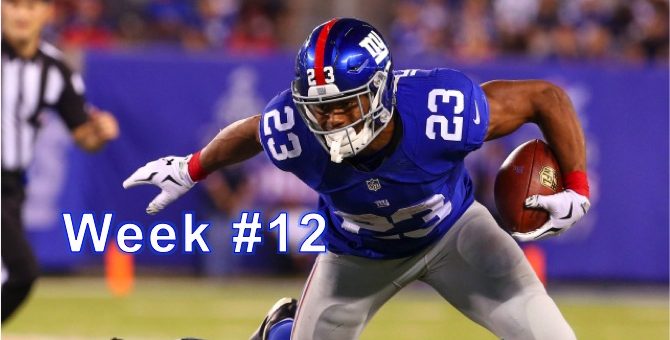 nfl fantasy football week 12