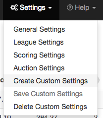 Step 2 — Customize Fantasy Points to Your League